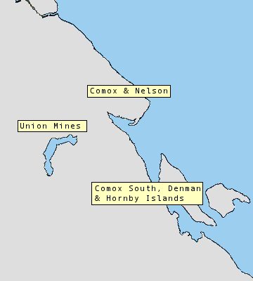 Map of Comox Valley