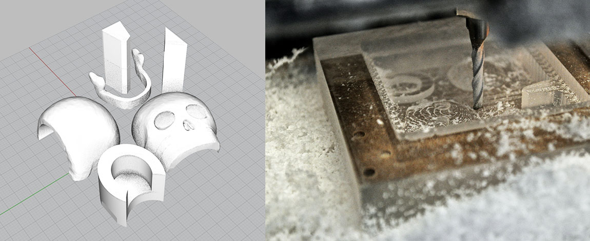 Model and Manufacture of the Electro-Mobile Skull Stick Pin