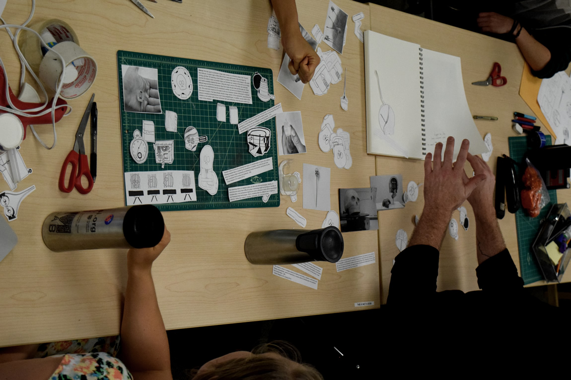 Kat, Tiffany, Teddie, and Jentery Still Working on Chapter 1 (Photo by Danielle Morgan)