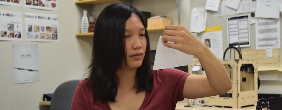 Tiffany Reviewing Materials for Our Chapter on the "Imitation Problem"