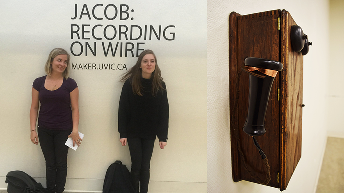 Kat and Danielle after Installing the Jacob: Recording on Wire