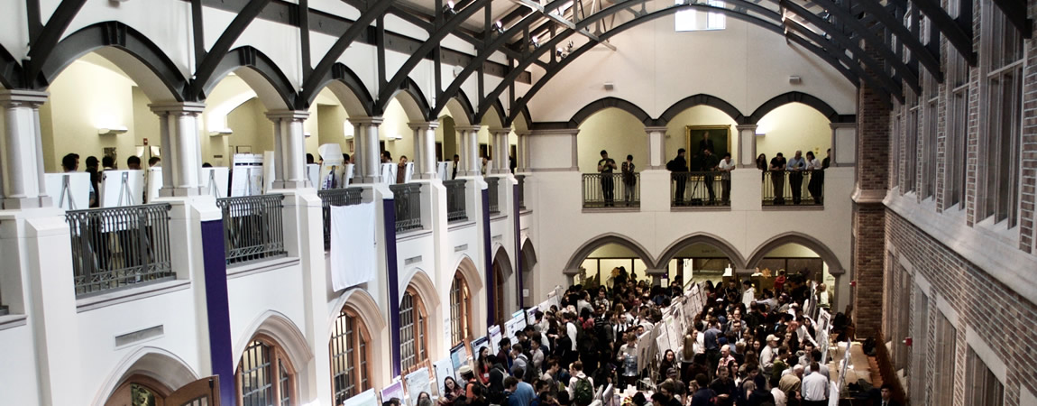 Kat and Danielle's View of UW's Undergraduate Research Symposium, Where They Presented MLab Research