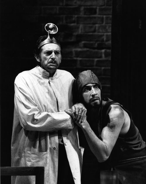 The Alchemist, 1991 (dir. Sam Mendes) David Bradley (Subtle), and Jonathan Hyde (Face). © Michael Le Poer Trench.