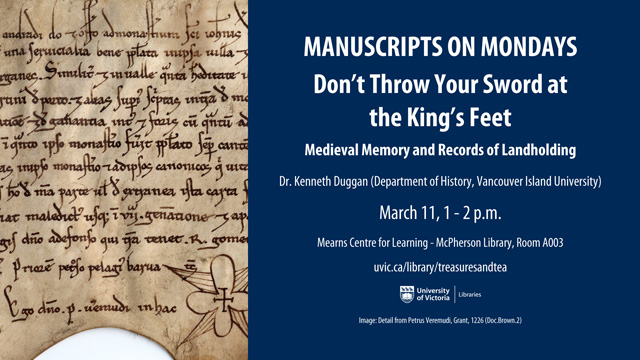 Manuscript Mondays: Don't Throw Your Sword at the King's Feet