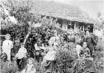 The Irvine family at Rose Bank