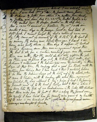 A page from Long Gun Irvine's book