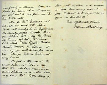 Letter from EH Verney