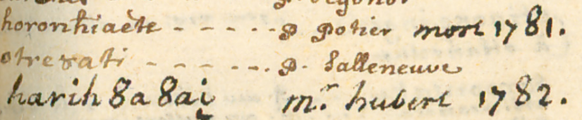 A section from the Potier Miscellanea MS, p.211.