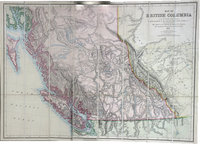 Map of British Columbia to the 56th Parallel North Latitude. British Columbia to the 56th Parallel North Latitude.