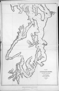 San Juan Boundary Arbitration atlas [map 4]. Chart of Admiralty Inlet, Puget Sound, and Hoods Canal, Oregon Territory by the U.S. Ex. Ex. 1841