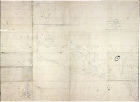 Chart of the Coast of NW America and Islands adjacent North Westward of the Gulf of Georgia as explored by His Majesty's Ships Discovery and Chatham in the Months of July & August 1792.', covering Queen Charlotte Sound from the sea to Cape Mudge. Scale: 1 inch to about 4½ miles. Compass indicator. Longitude is shown east from Greenwich. [Queen Charlotte Sound, 1792]