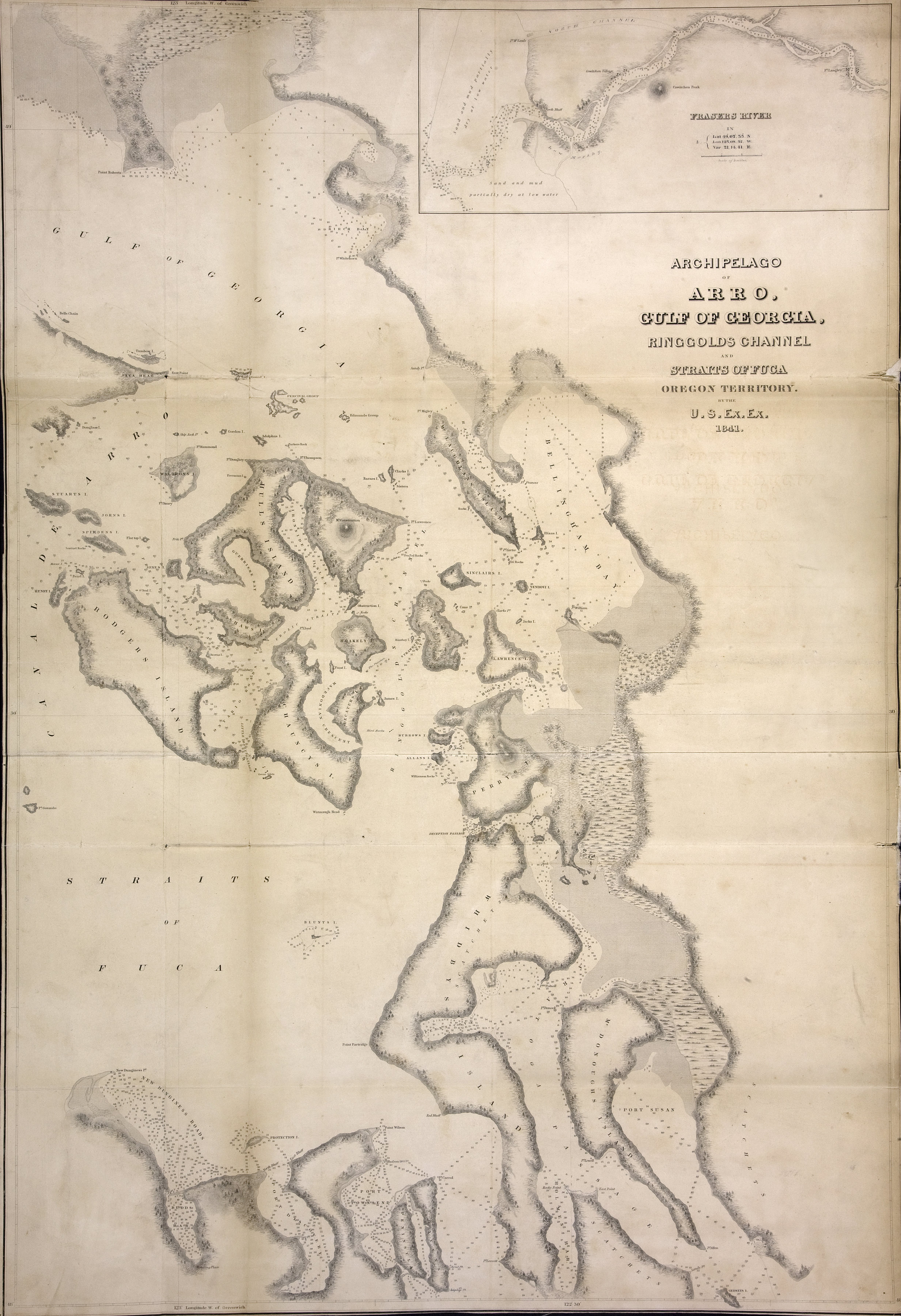 Archipelago of Arro, Gulf of Georgia, Ringgold's Channel and Straits of Fuca, Oregon Territory