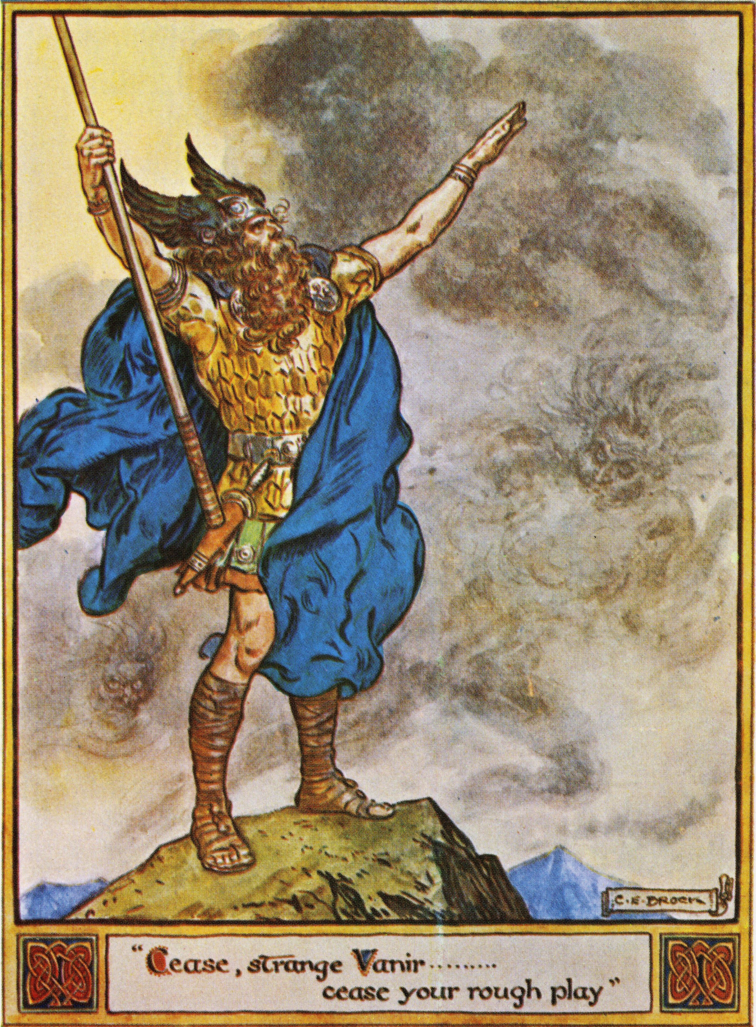 Frontispiece for The Heroes of
                                    Asgard (1930)