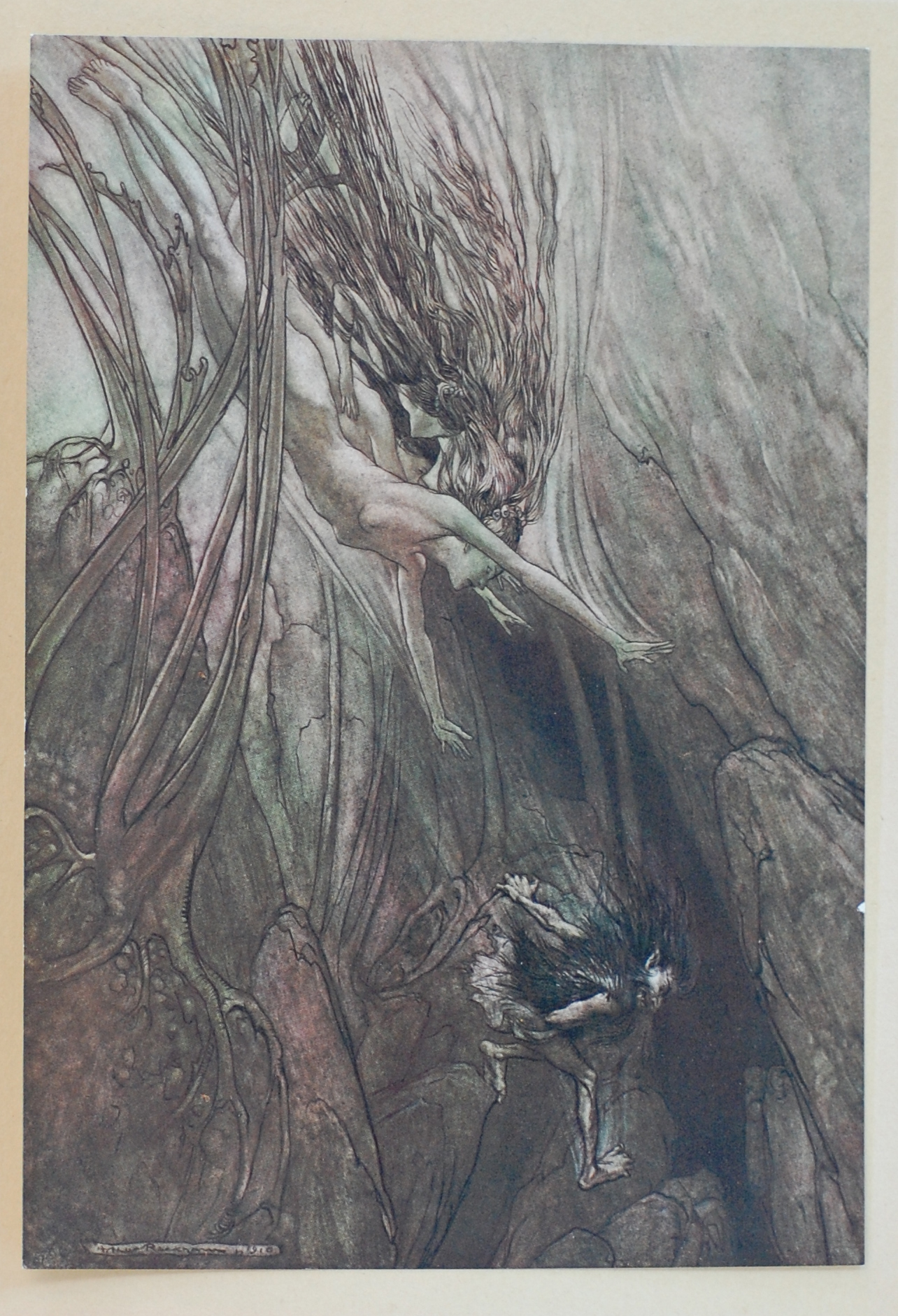 Alberich Fleeing with the Rhinegold