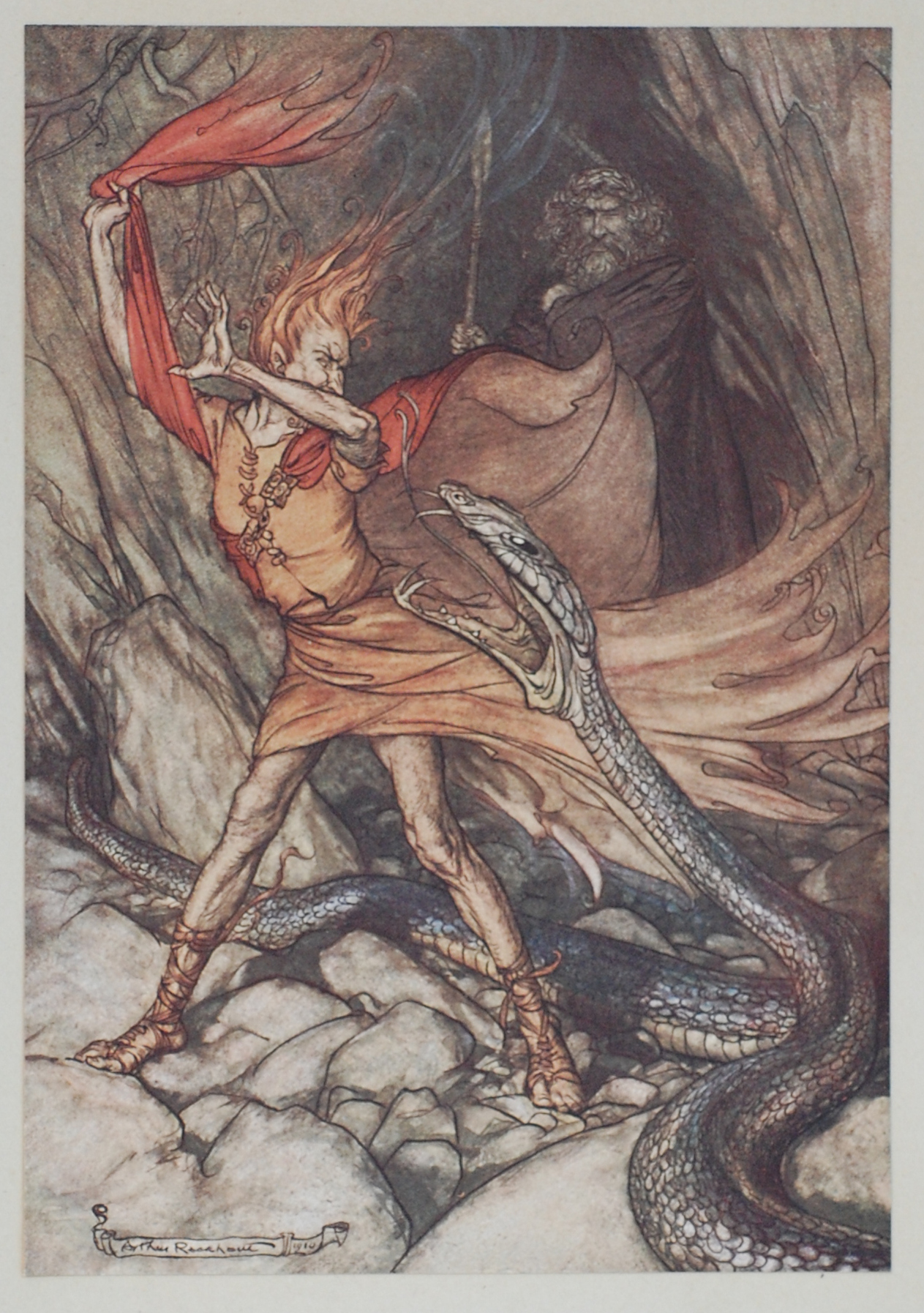 Wotan, Loge, and Alberich