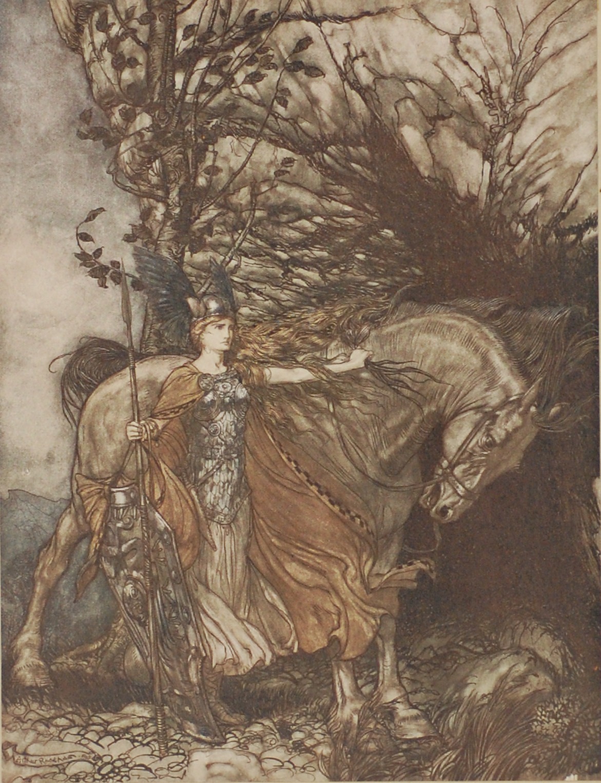 Brünnhilde at the Mouth of the Cave