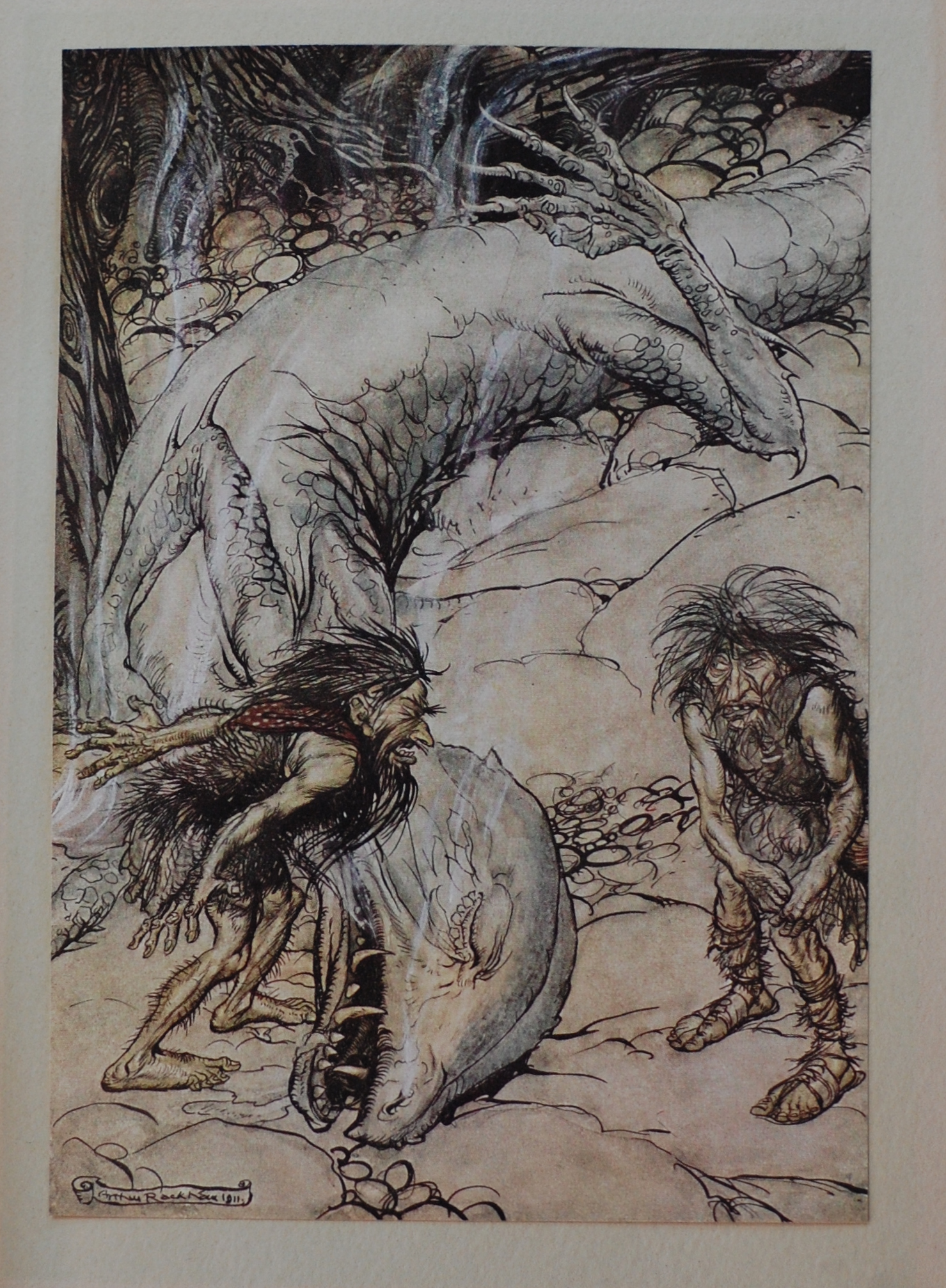 Alberich and Mime Quarreling
