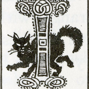 Illustrated Capital Letter "I" in The Heroes of Asgard (1930). 1930. C.E.Brock February 5, 1870-February 28, 1938.