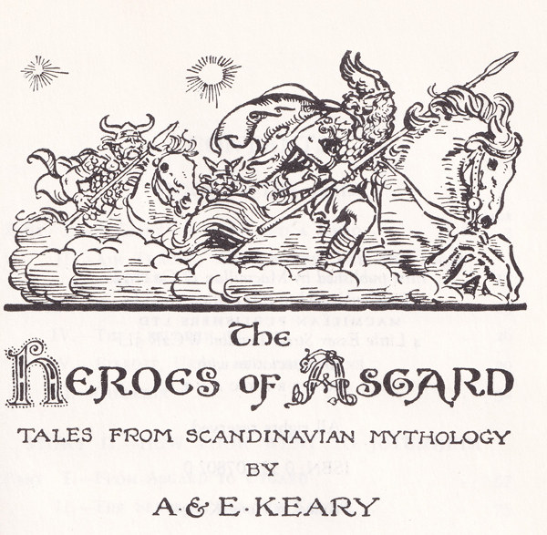 Title Page for The Heroes of Asgard (1930). 1930. C.E.Brock February 5, 1870-February 28, 1938.