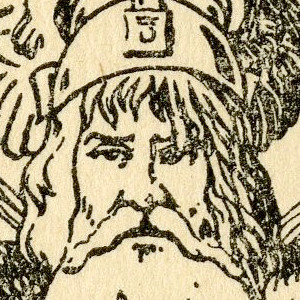 "Odin, the Allfather". 1901. H.L.M..