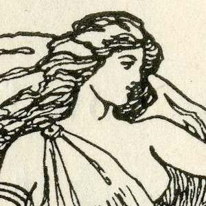 Illustrated Title Header for "Freya's Necklace". 1901. Artist Not Known.