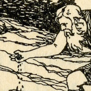 Illustrated Title Header for "A Gift From Frigga. 1901. Artist Not Known.