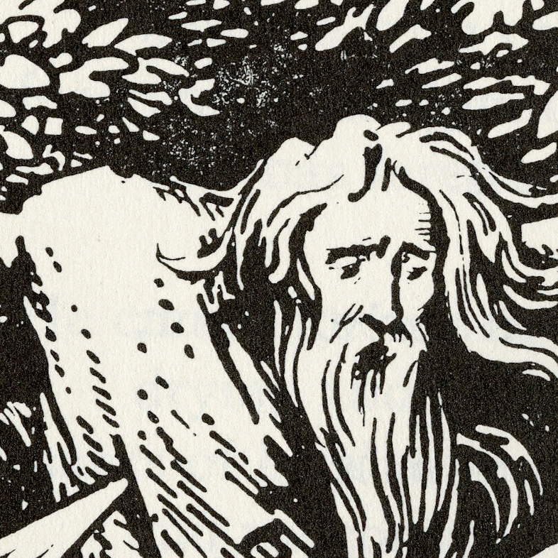 Odin's Self-sacrifice. 1908. W.G.Collingwood August 6, 1854 - 1932.