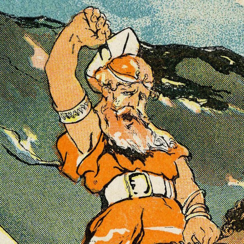 Þórr Fishing for Miðgarðsormr. 1902. George Hand Wright 1872-1951.