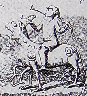 Header for Mallet's Edda, ou Mythologie Celtique. 1756. Odvardt Helmolde von Lode 1726-1757.