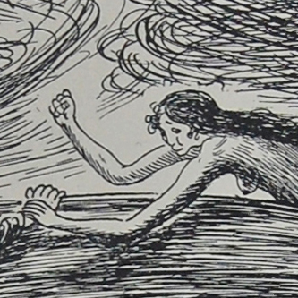 Fimbulvetr Mermaid. 1920. Louis Moe 1857-1945.