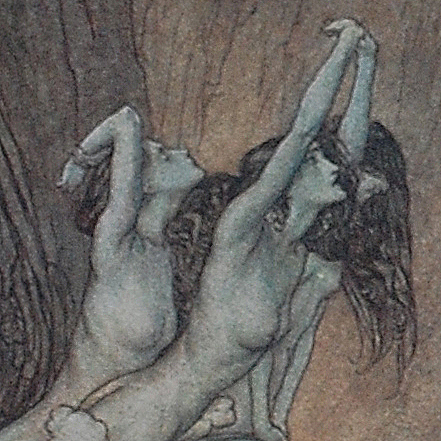 The Rhinemaidens's Lamentation. 1939. Arthur Rackham September 19, 1867-September 6, 1939. The Rhinemaidens's Lamentation. 1939. Arthur Rackham September 19, 1867-September 6, 1939.