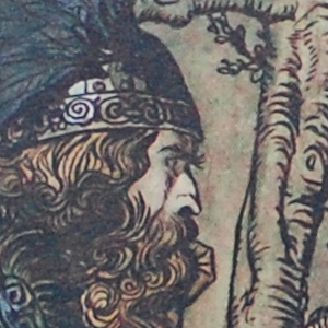 Brünnhilde Imploring Wotan. 1939. Arthur Rackham September 19, 1867-September 6, 1939.