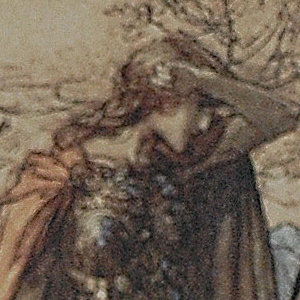 Brünnhilde in Distress. 1939. Arthur Rackham September 19, 1867-September 6, 1939.