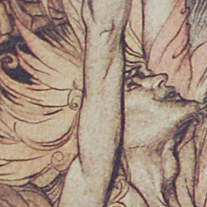 Loke and the Wall of Flames. 1939. Arthur Rackham September 19, 1867-September 6, 1939.