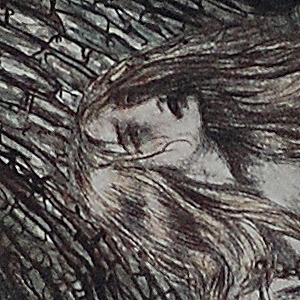 Mime Finds Sieglinde. 1939. Arthur Rackham September 19, 1867-September 6, 1939.
