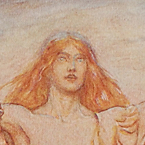 Brünnhilde Greets the New Day. 1939. Arthur Rackham September 19, 1867-September 6, 1939.