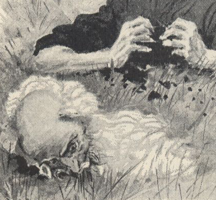 The Death of Starkaðr. 1898. Louis Moe 1857-1945.