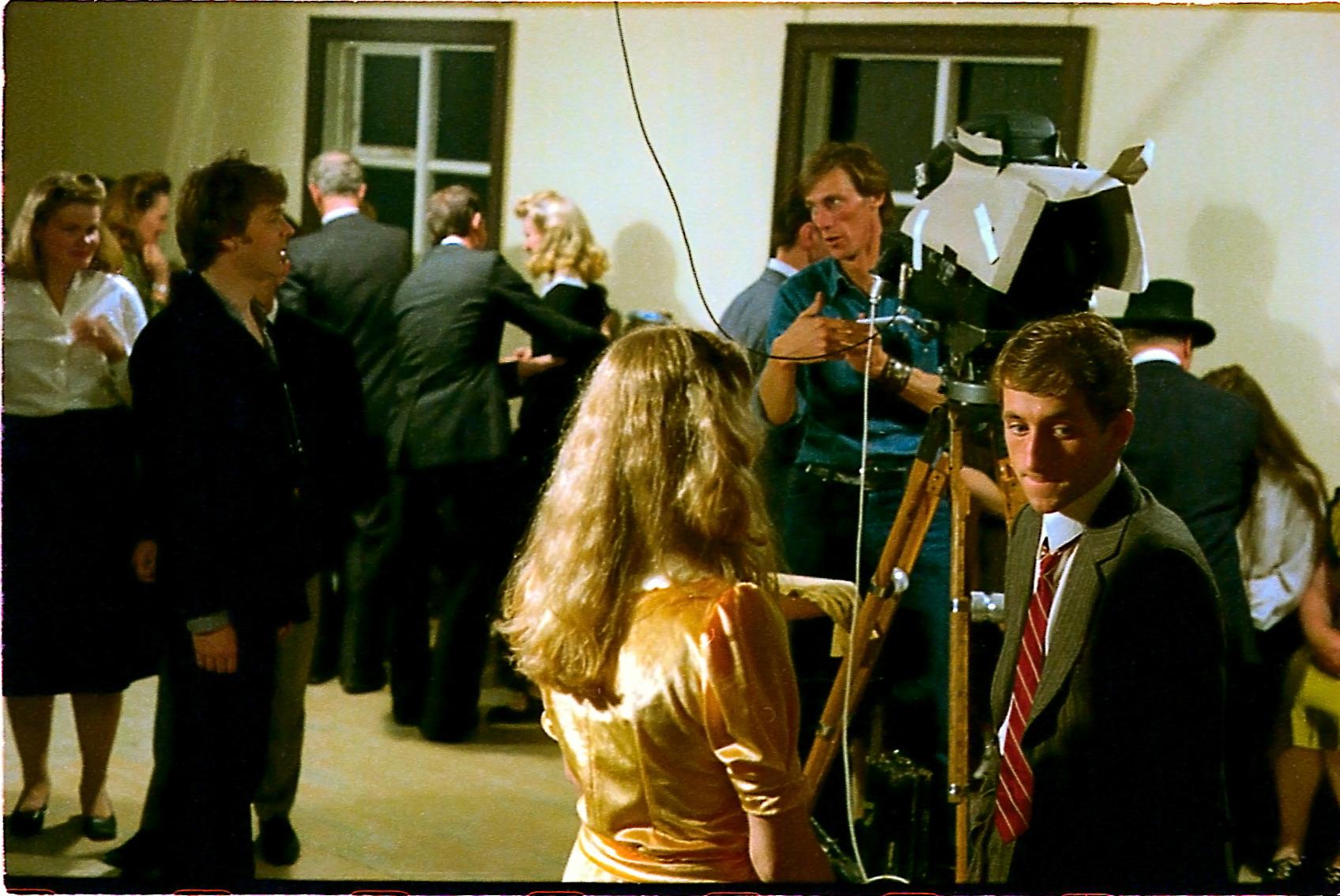 I’m talking to Sigurður Sverrir Pálsson, cameraman. In the absence of proper equipment, we made us of cardboard to flag off light.